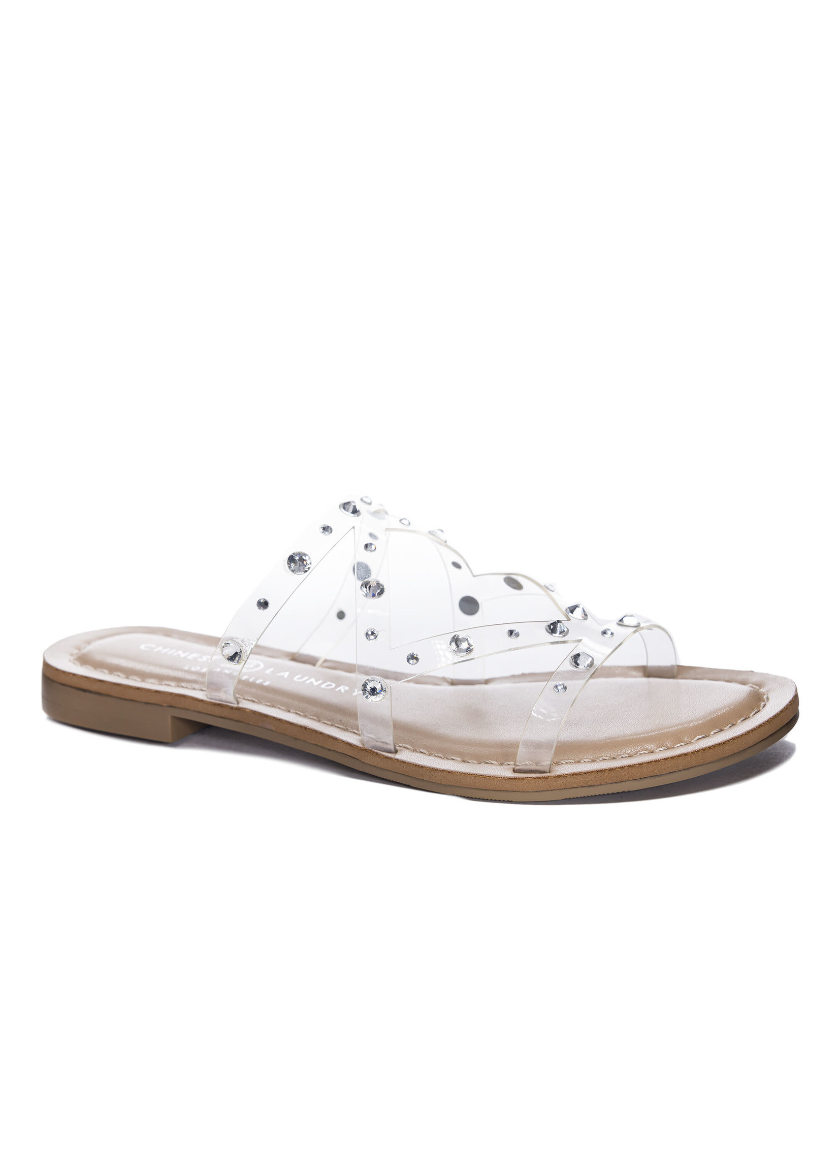 Chinese Laundry Coralie Clear Vinyl Sandal by Chinese Laundry  Final Sale