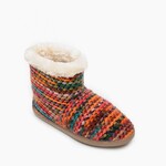 Minnetonka Betty Orange Slipper Booties Size 5-6 Small Only