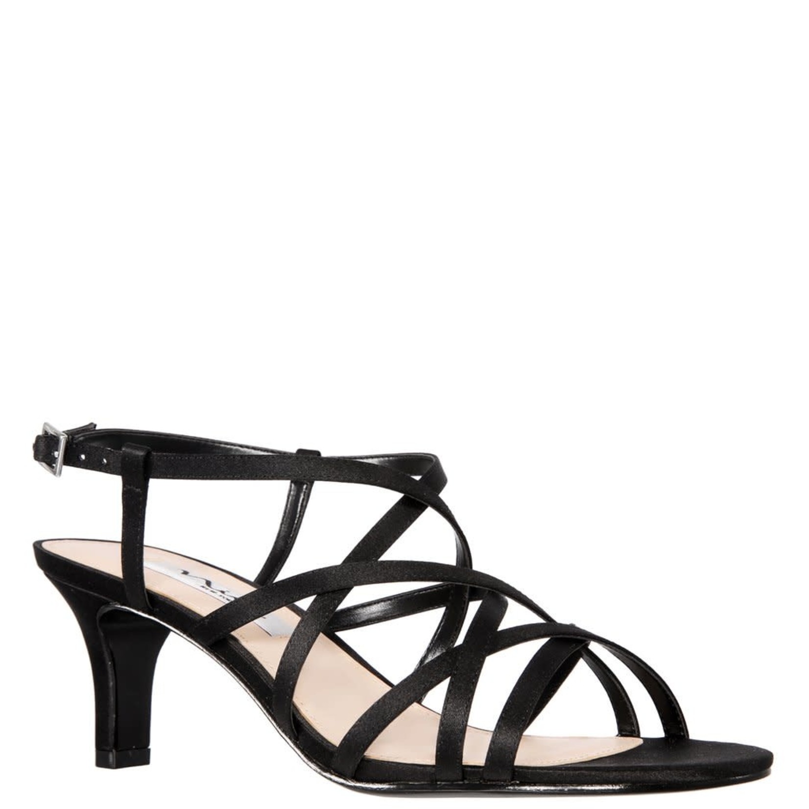 Nina Footwear Neptune Black Luster Satin by Nina Footwear