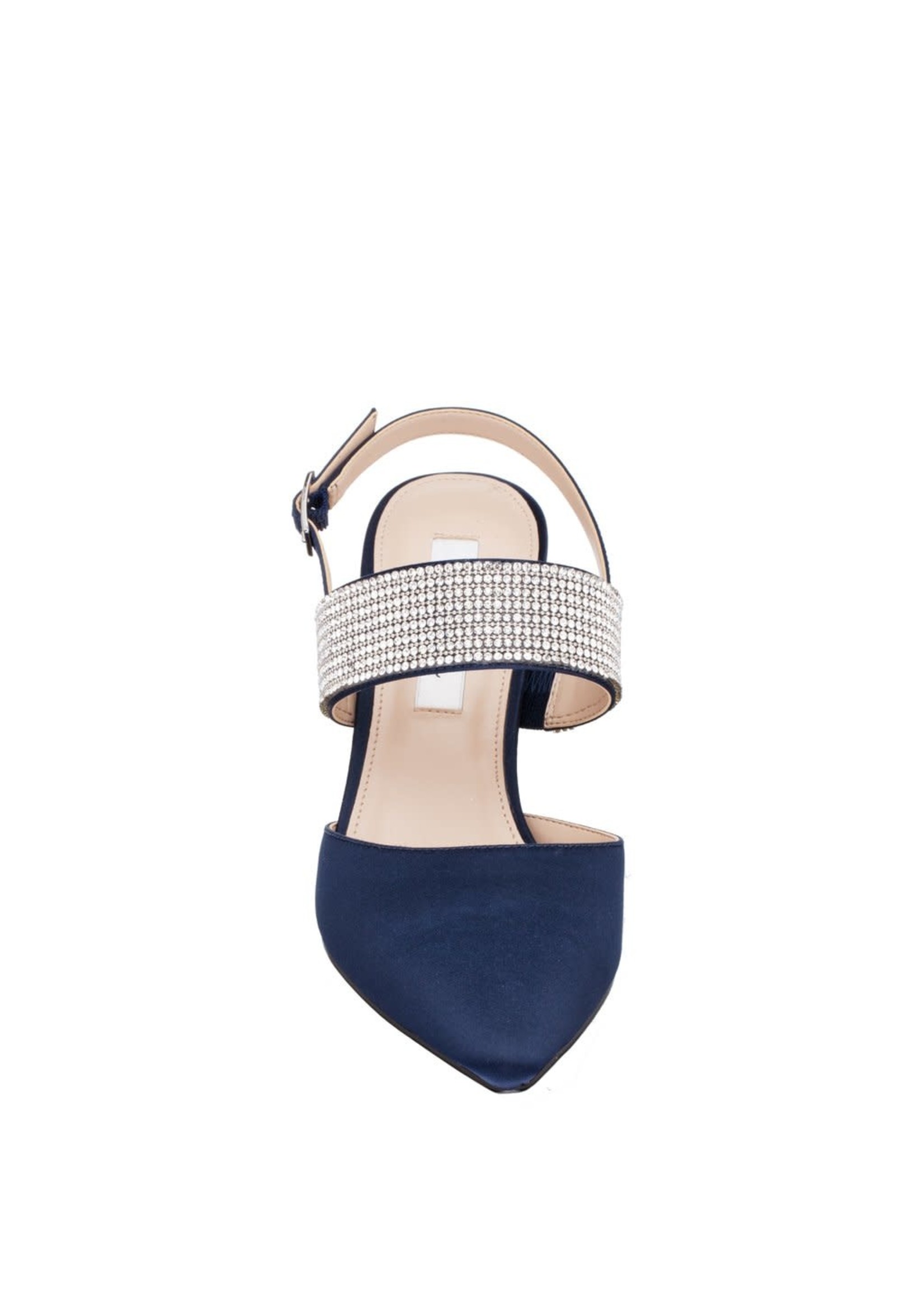 Nina Footwear Tenille Navy Luster Satin by Nina Footwear