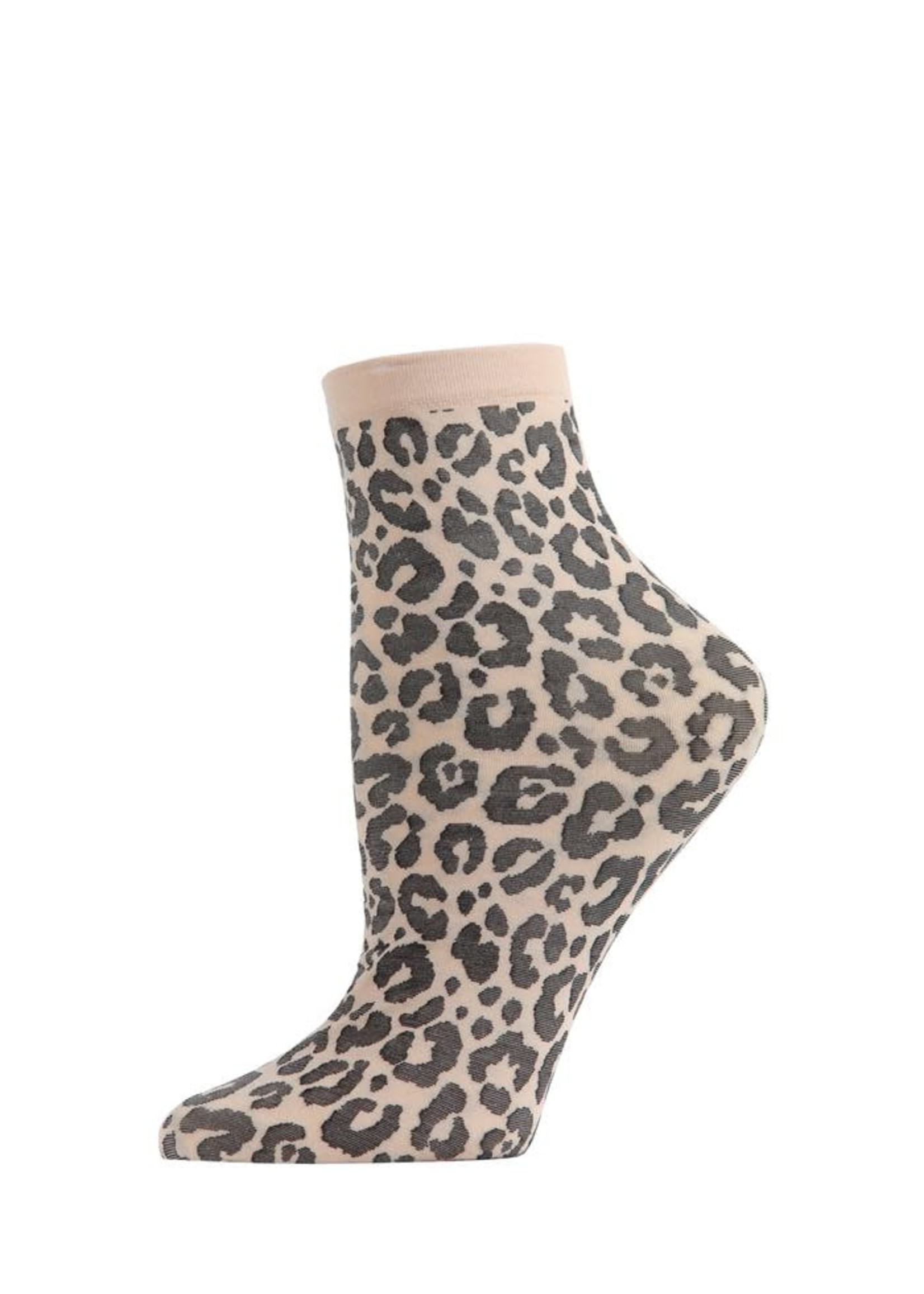 MeMoi Classic Leopard Anklet Socks