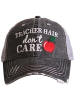 Katydid Teacher Hair Trucker Hat Gray