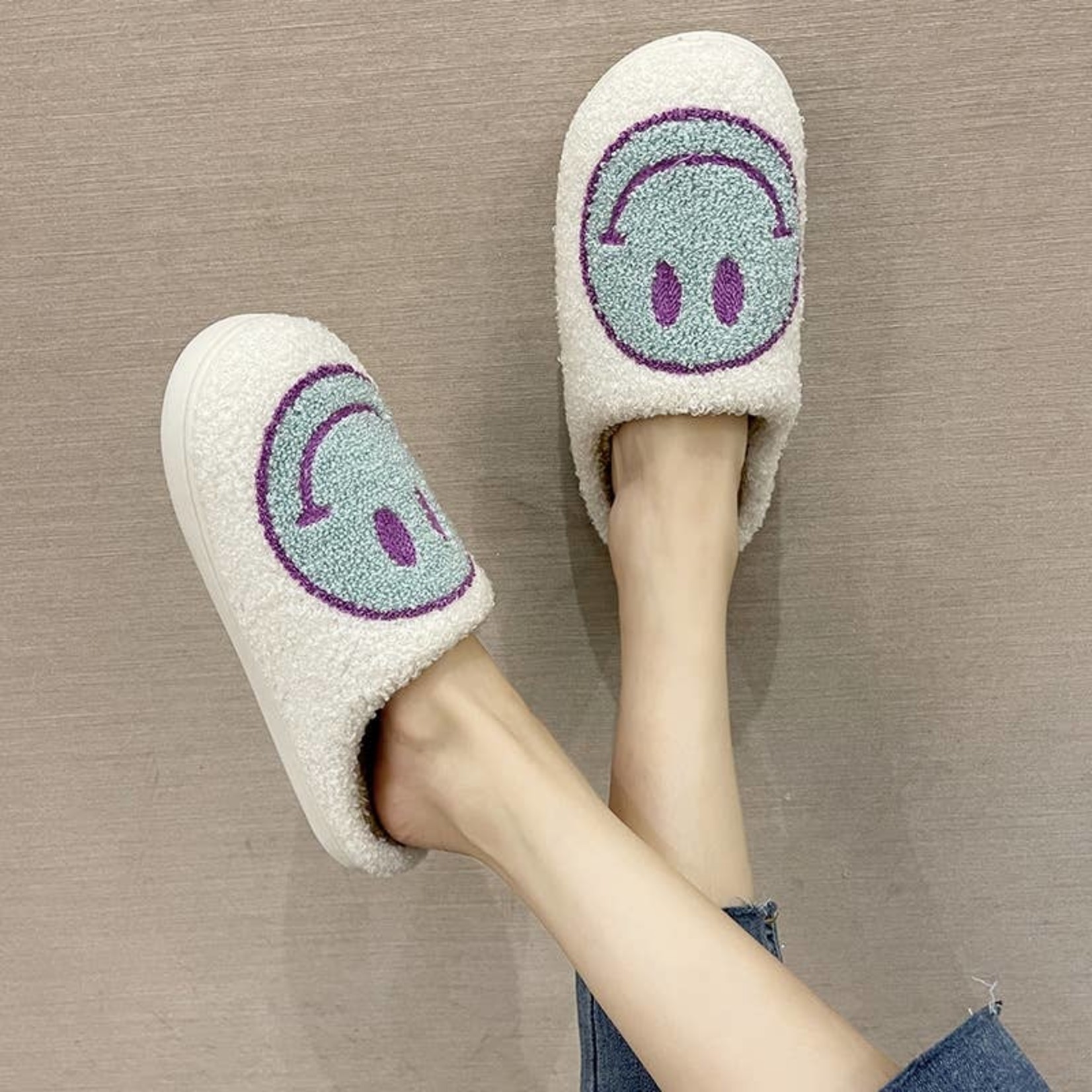 Smile Face Slippers Assorted