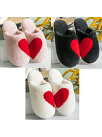 Heart Love  Slip on Slippers Final Sale