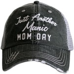 Katydid Manic Mom Day Trucker Hat Gray