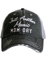 Katydid Manic Mom Day Trucker Hat Gray