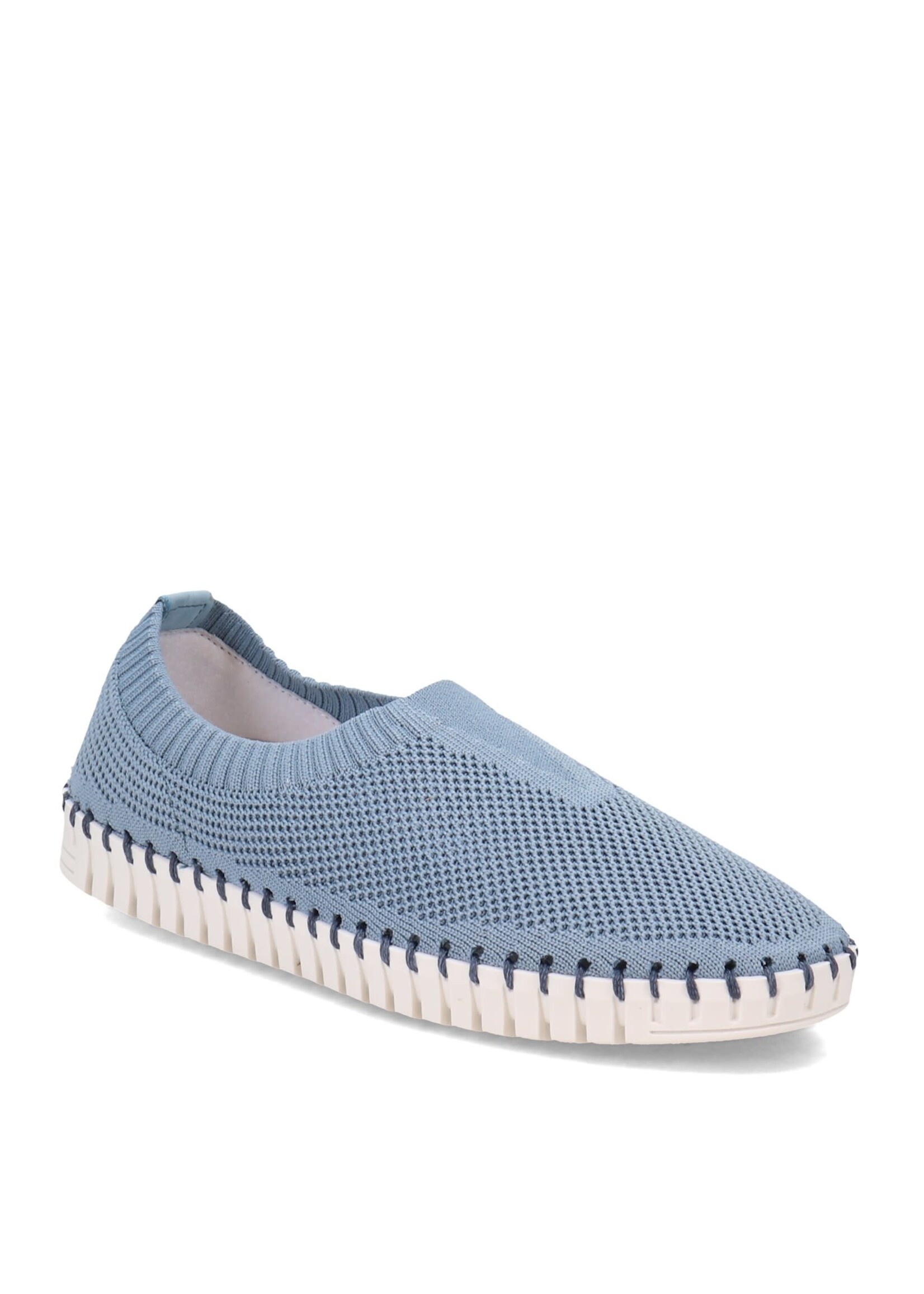 Eric Michael Lucy Powder Blue Slip Ons by Eric Michaels