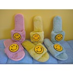 Smile Slipper Plush Open Toe Red size 9-10 Final Sale
