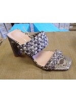 Articles of Society Asti Taupe Snake Heels by Articles of Society