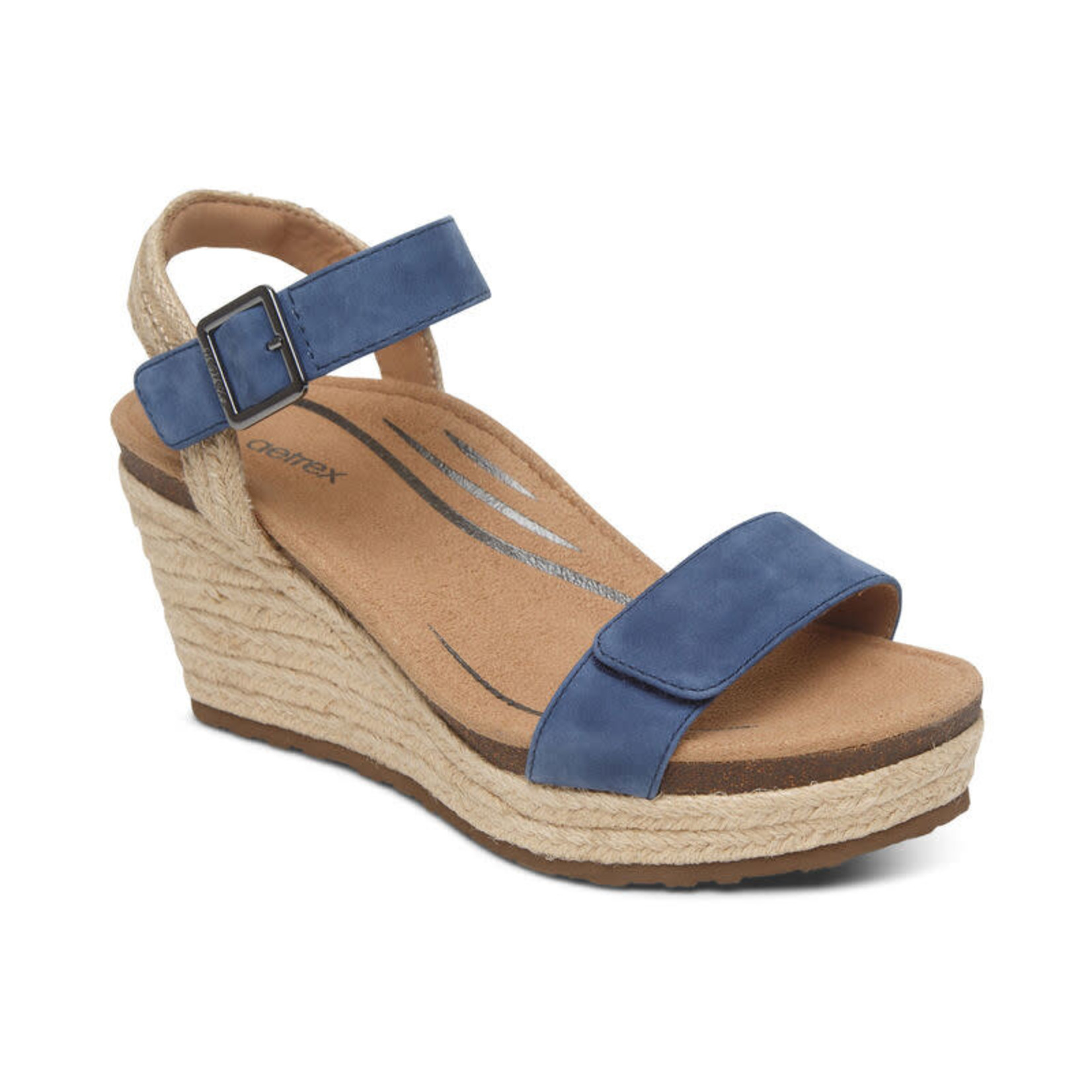 Aetrex Sydney Quarter Strap Adjustable Espadille  Aetrex
