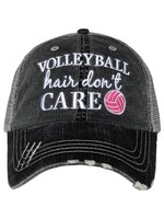 Katydid Volleyball Hair Dont Care Trucker Hat