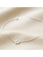 Lisa Angel Daisy Anklet Plated Sterling Silver