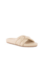 Seychelles Low Key Slide Ivory Leather by Seychelles FInal Sale