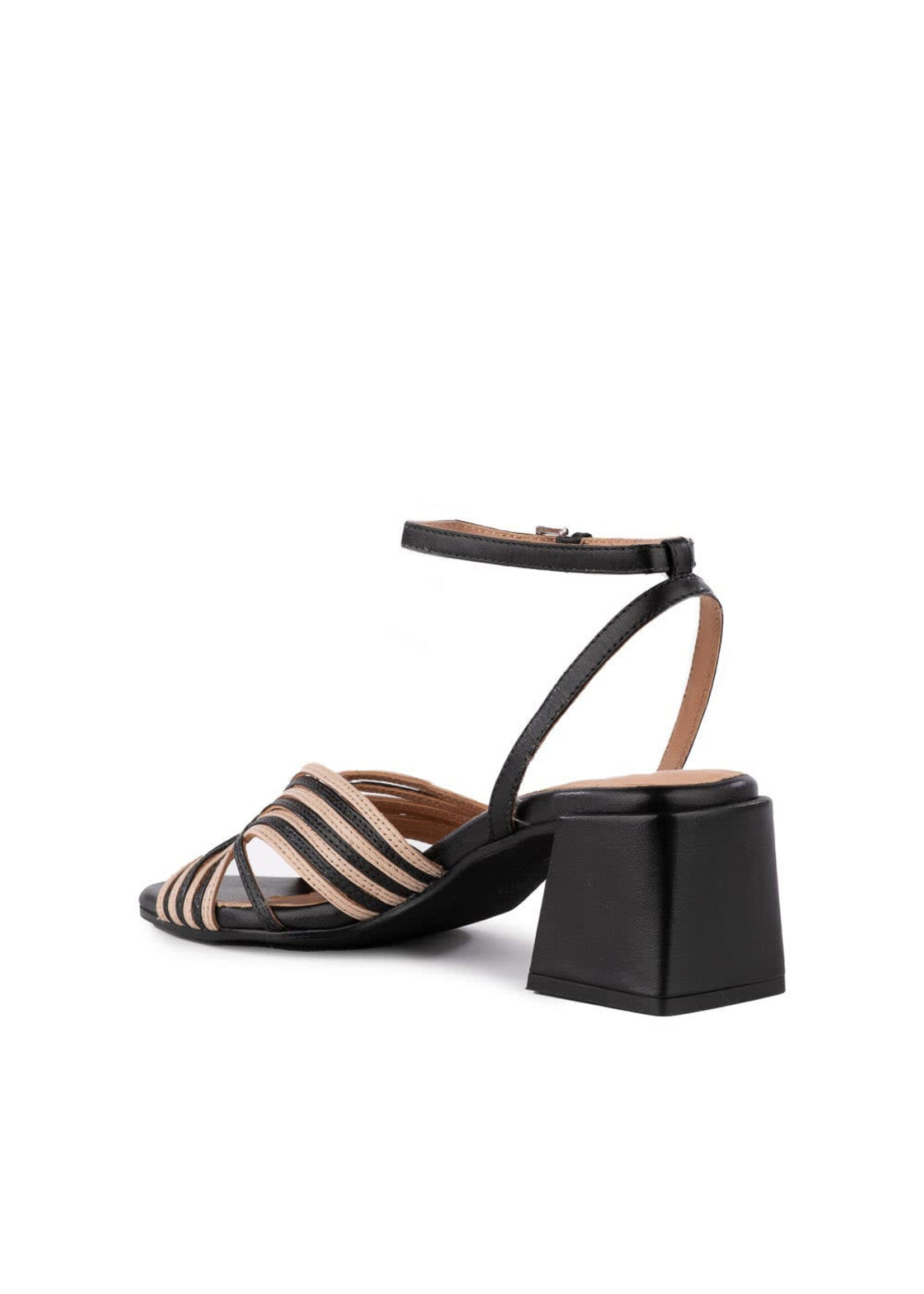 Seychelles Tender Black Off White Leather Sandals by Seychelles