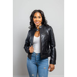 Whet Blu Favorite Black Leather Moto Jacket  50% Off Final Sale