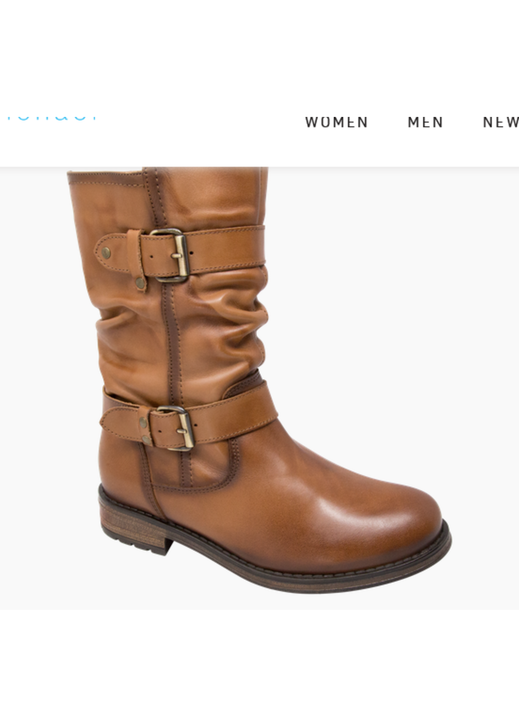 Eric Michael Noelle Cognac Leather Biker Boot By Eric Michaels 50% Off  Final Sale