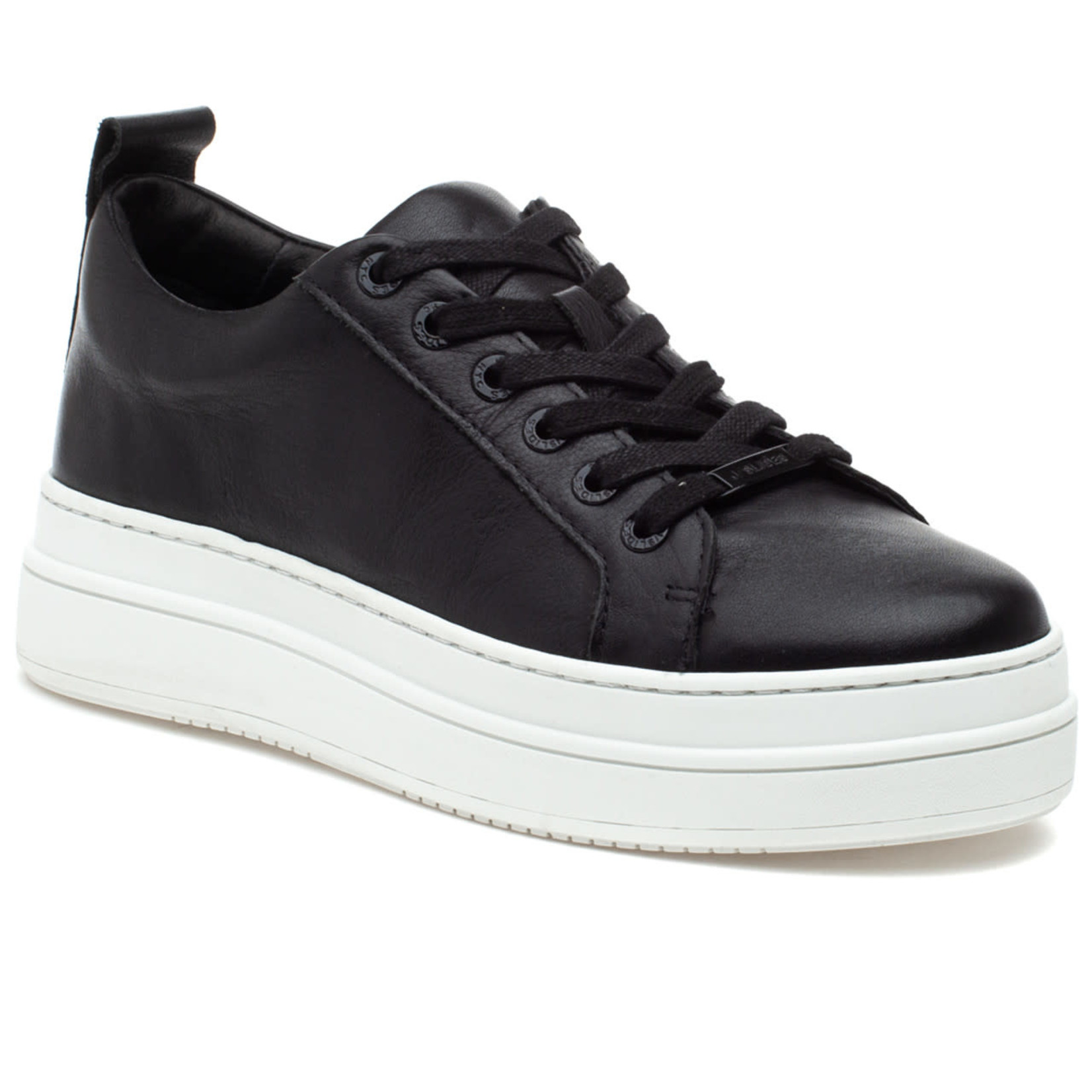 J/Slides - Noca Platform Sneaker - Black Leather 8
