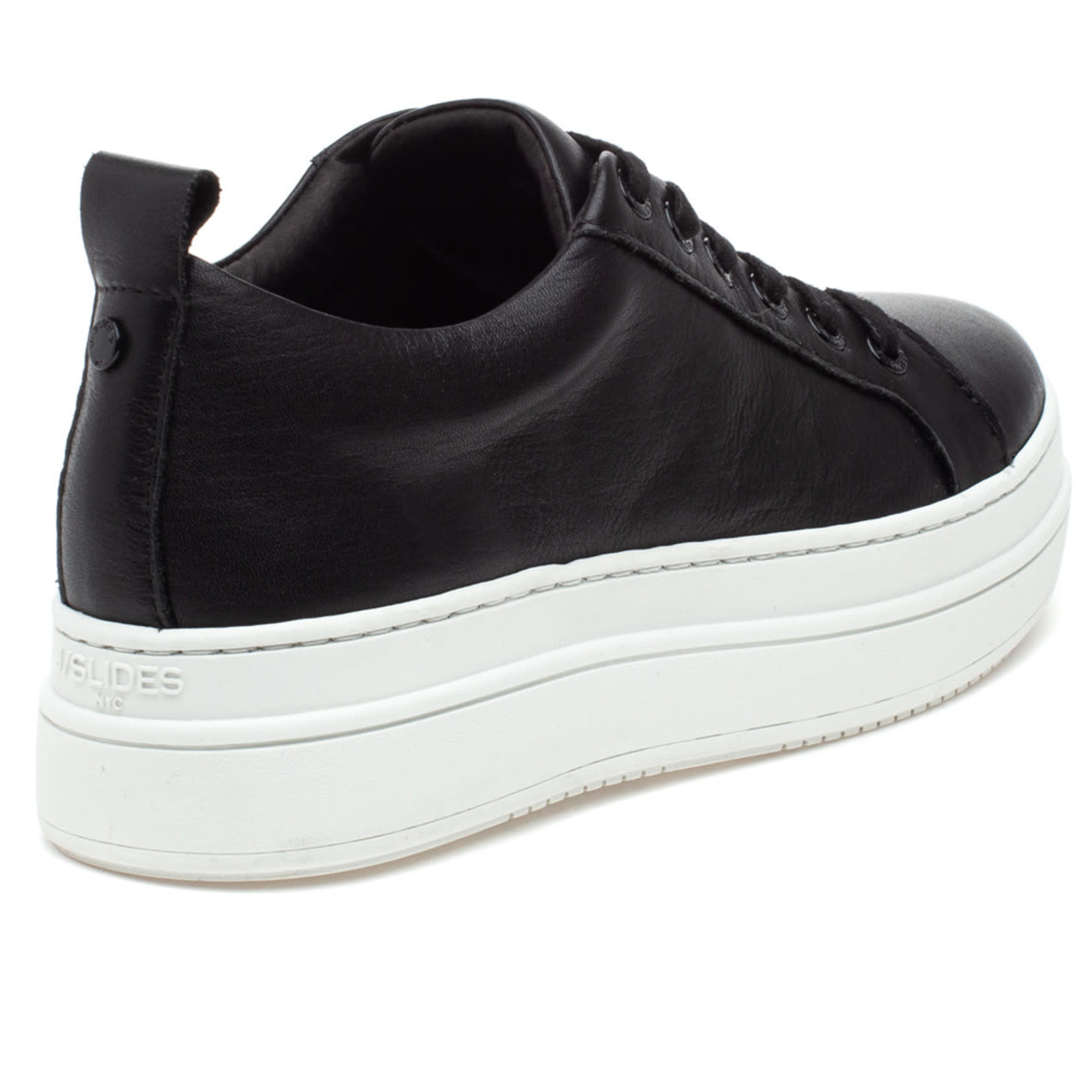 JSlides NYC NOCA Black Leather Sneaker by JSlides NYC