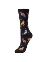 MeMoi Feline Friends Bamboo Rayon Blend Socks by MeMoi