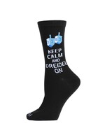 MeMoi Keep Calm Dreidel On  Socks by MeMoi
