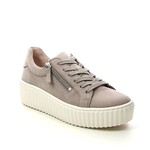 Gabor Double Zip Sneaker in Leinen Cream by Gabor