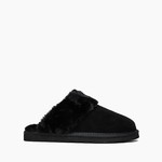 Minnetonka Chesney Slipper in Black Suede by Minnetonka