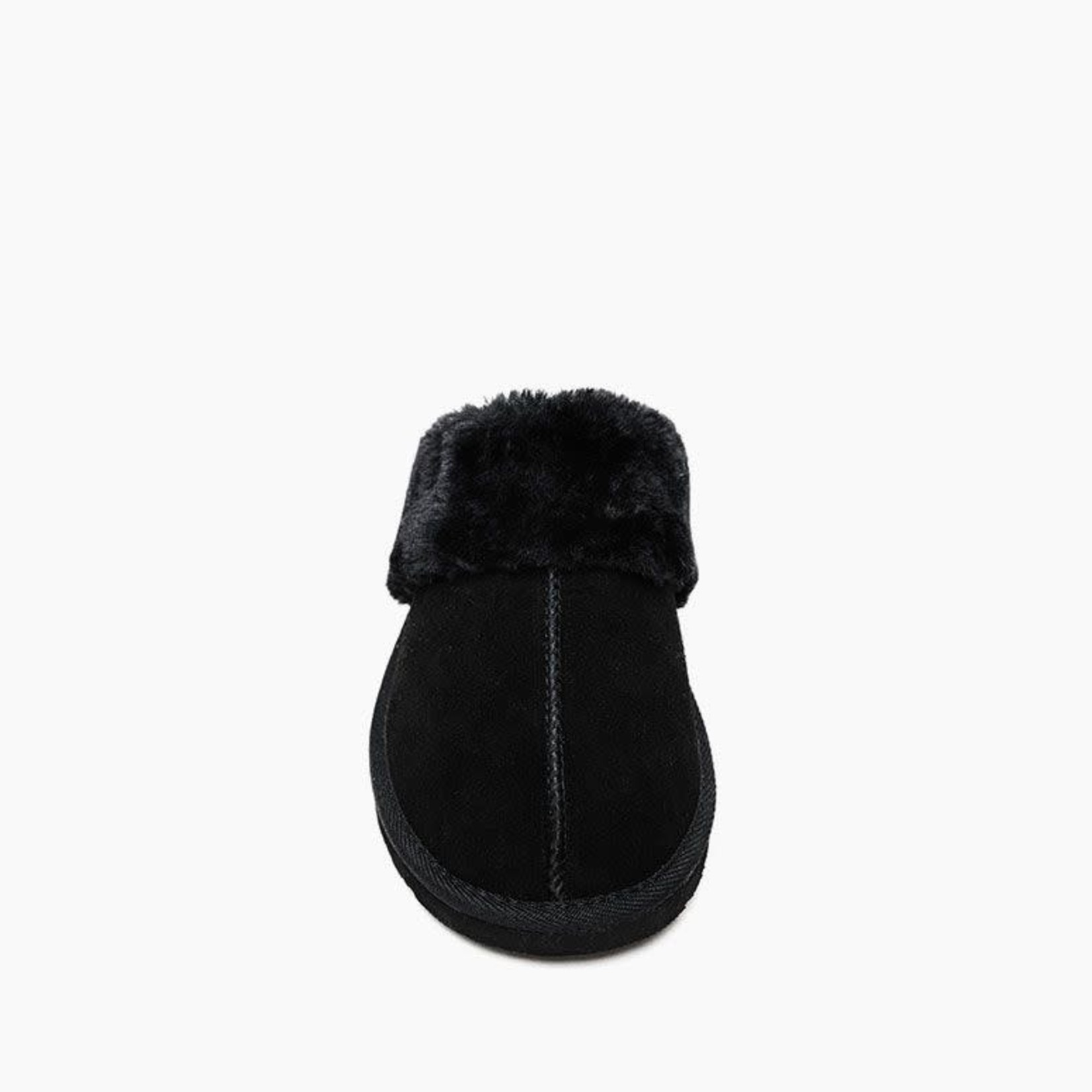 Minnetonka Chesney Slipper in Black Suede by Minnetonka
