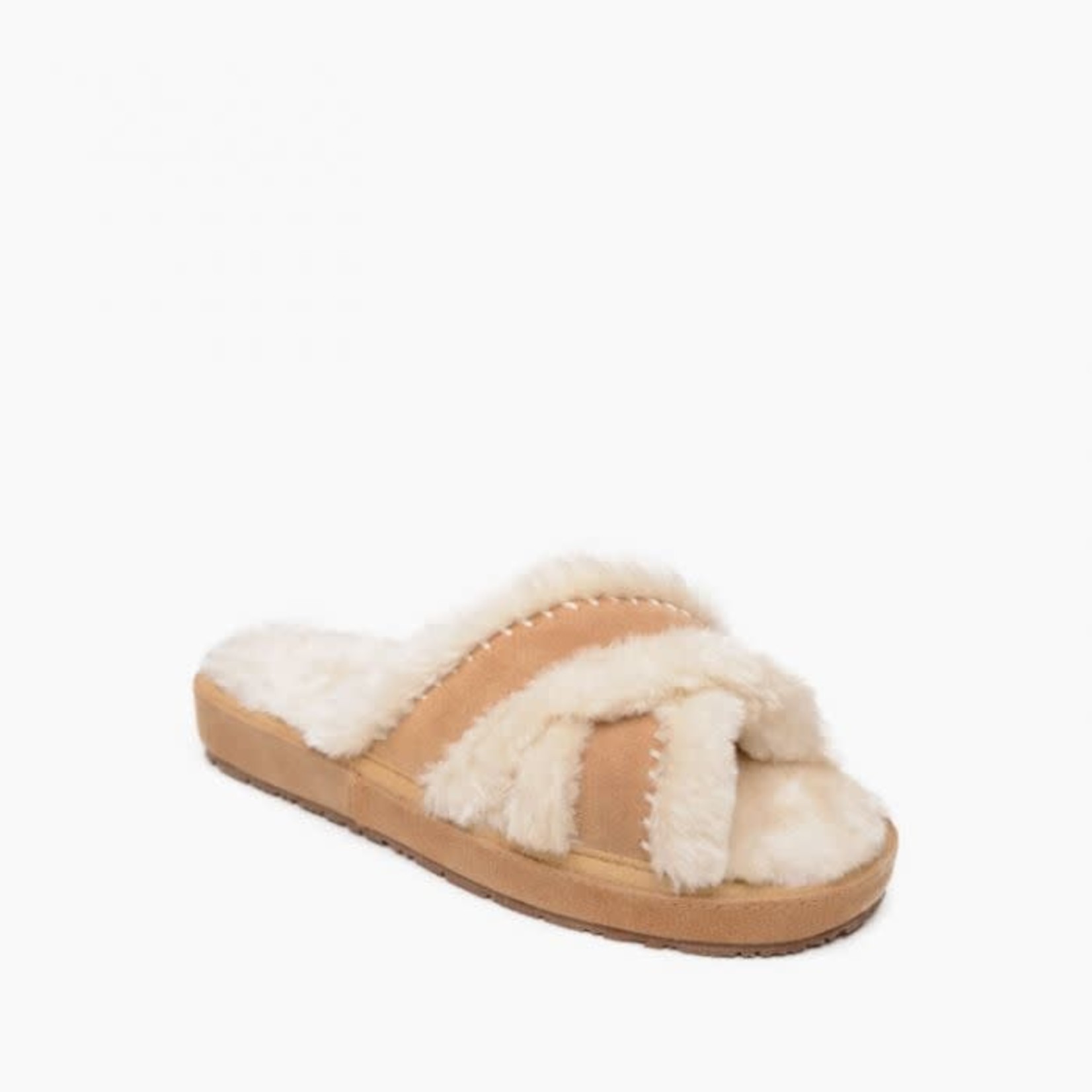 Minnetonka Women's Lolo Faux Fur Slide Slipper