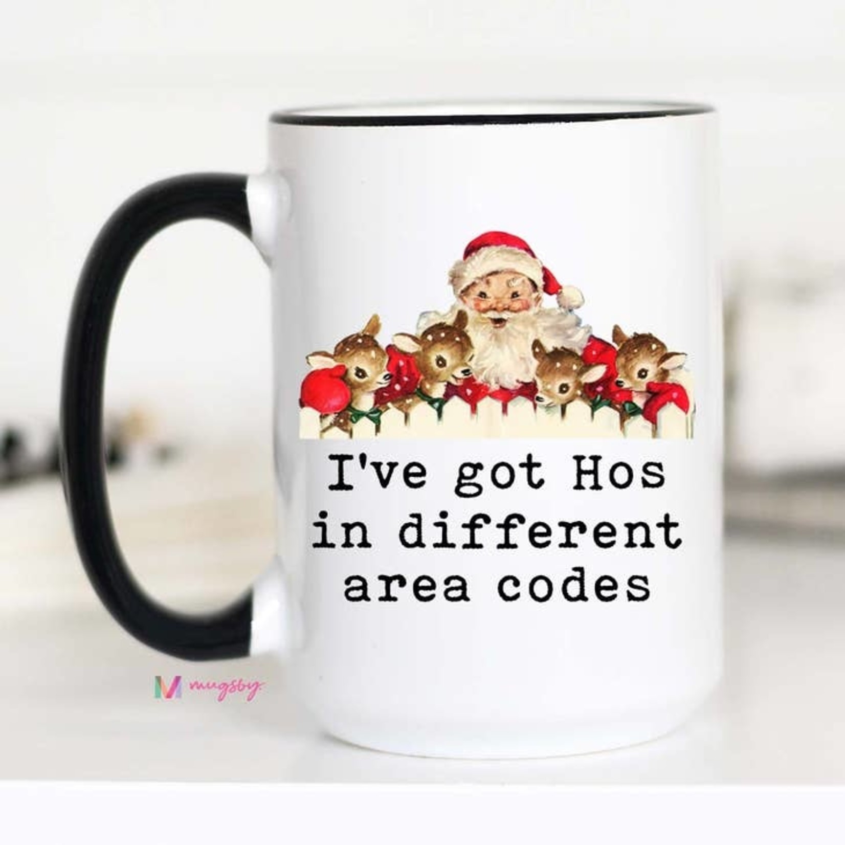 Mugsby I've Got The Hos Christmas 15oz Ceramic Mug