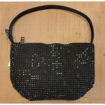 42 Gold Black Rhinestone Pave  Convertible Strap Hobo Purse by  42 Gold
