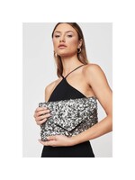 Urban Expressions Ritz Pewter Sequins Envelope Clutch by Urban Expressions