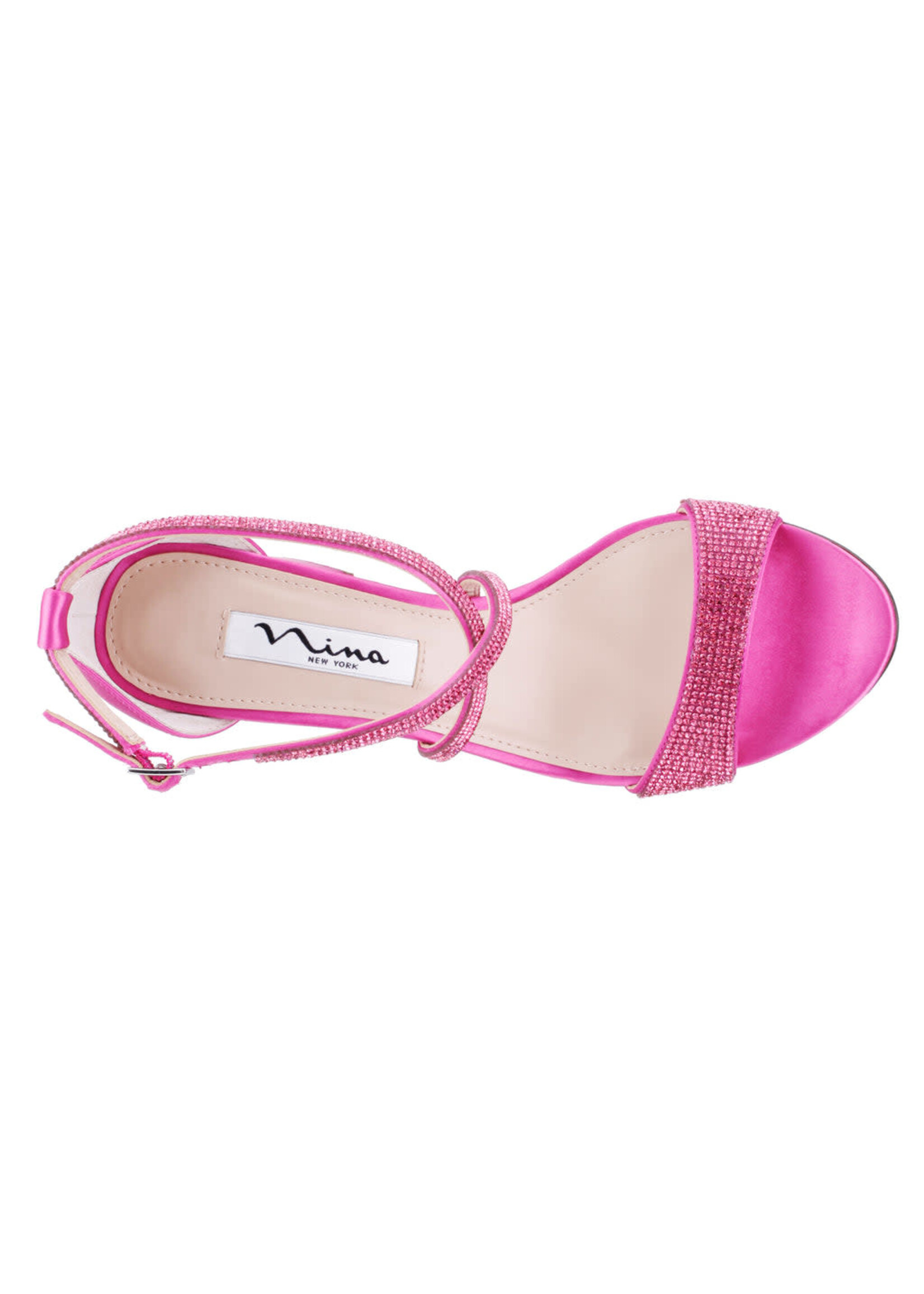 Nina Footwear Henesi Ultra Pink Crystal Satin by Nina