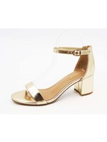 Bamboo Headline Metallic Gold 2.5" Block Heel by Bamboo