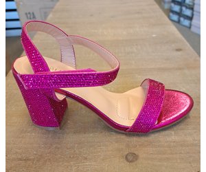 Shimmer block heels new arrivals