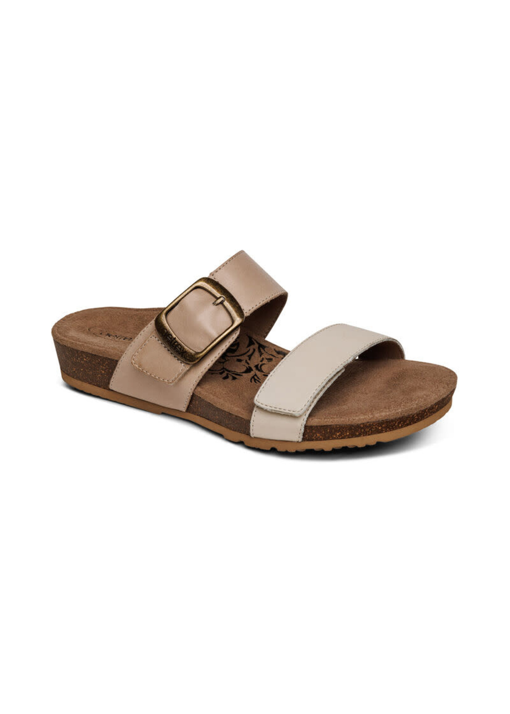 Aetrex Daisy Ivory Adjustable Sandals by Aetrex
