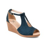 Journee Footwear Kedzie Teal Blue Wedge by Journee