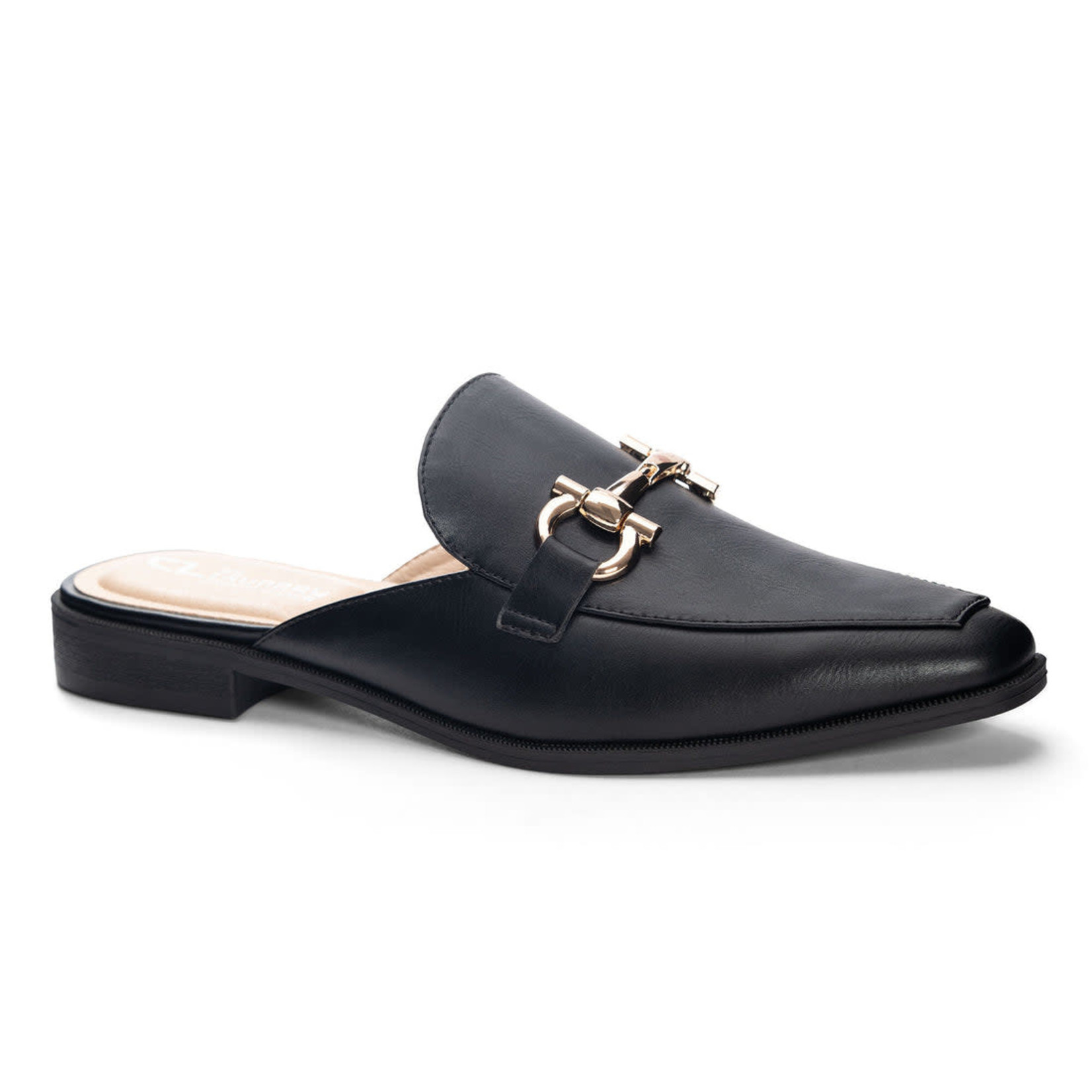 Score Tornardo Black Smooth Dress Mule by CL by Laundry