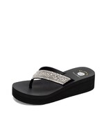 Yellow Box Shoes Pixel Flatform Flip Flop Clear Black by Yellow Box Final Sale No Box