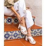 Yellow Box Shoes Ovilia in Ivory Platform by Yellow Box