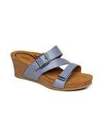 Aetrex Kimmie Support  Wedge in Blue by Aetrex size 9-9.5  40 only