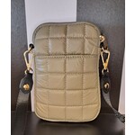 42 Gold Puffed Crossbody in Khaki by 42 Gold CH-1359