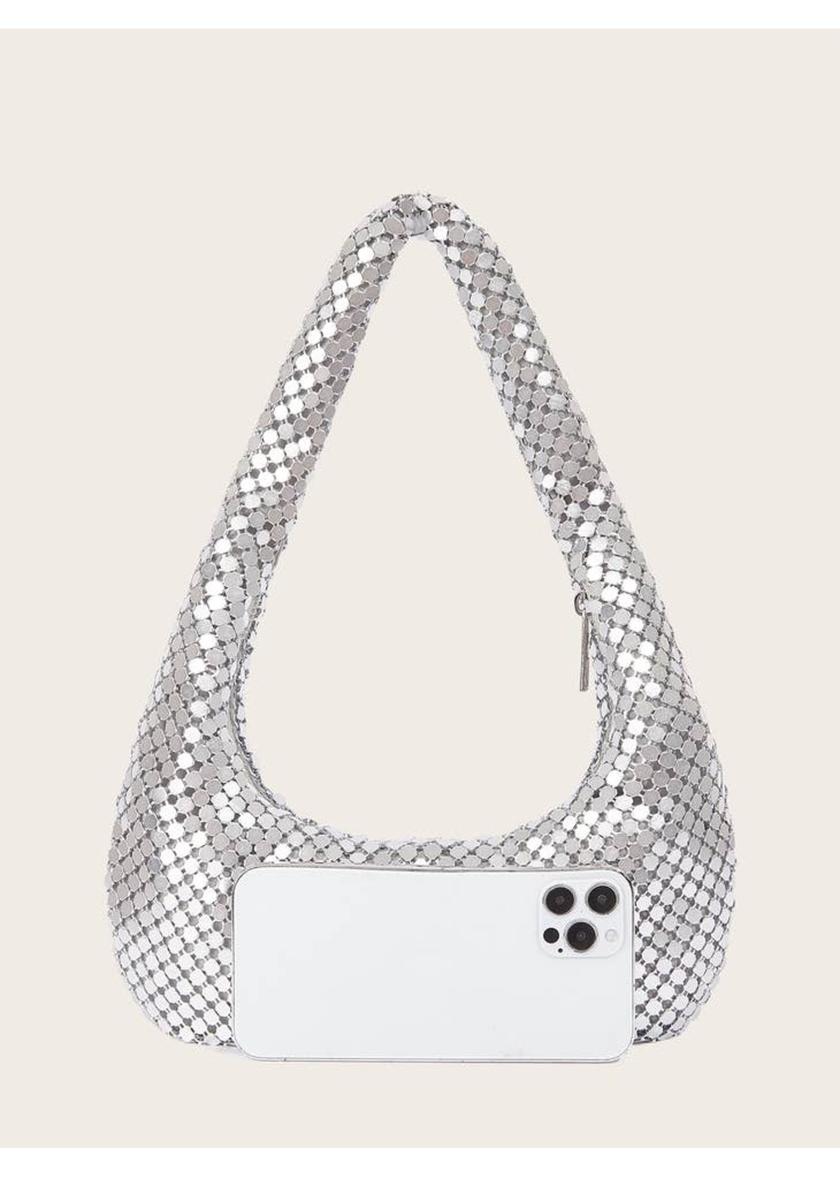 Soft Brushed Mesh Bag Silver or Gold