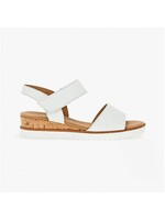 Gabor Audrey White Ankle Strap Walking Sandal by Gabor (Cervo Weiss) Kork  22.750.50