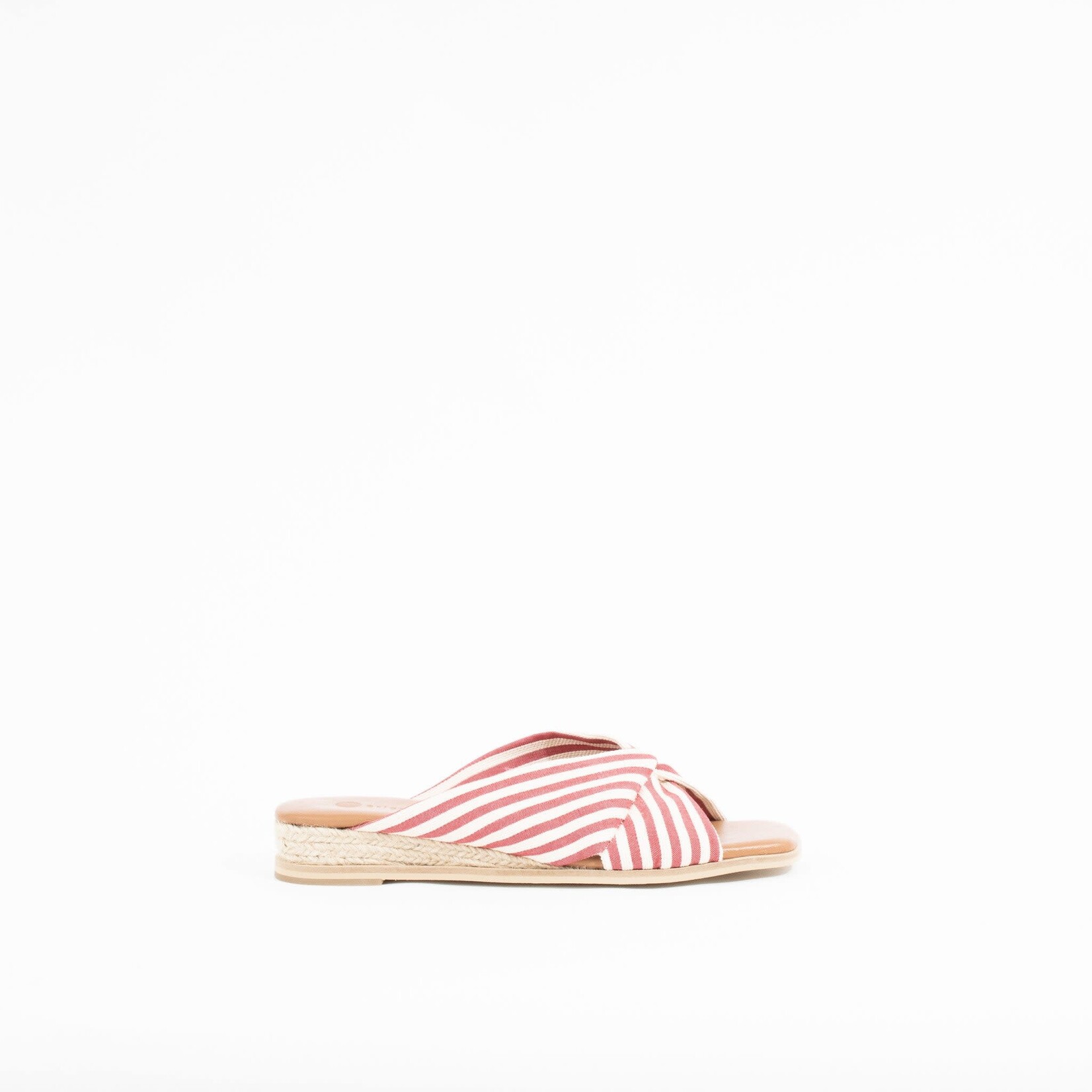 Eric Michael Ebony Bourdeaux Red / Cream Stripe by Eric Michael