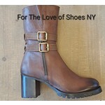 Eric Michael Mariska Brown Leather Boot by Eric Michael 25% Off