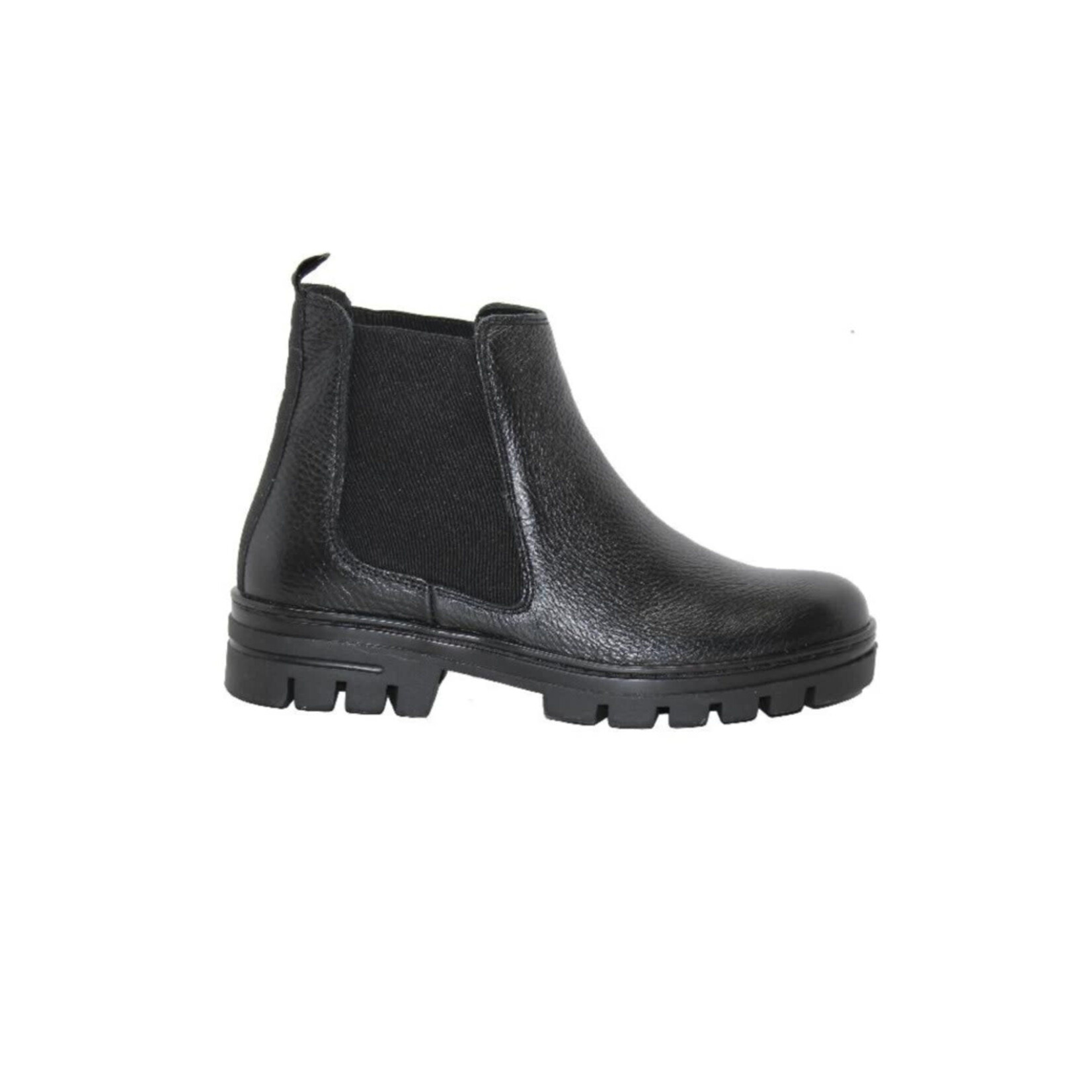 Eric Michael Bethany Black Leather Chelsea Boot by Eric Michael