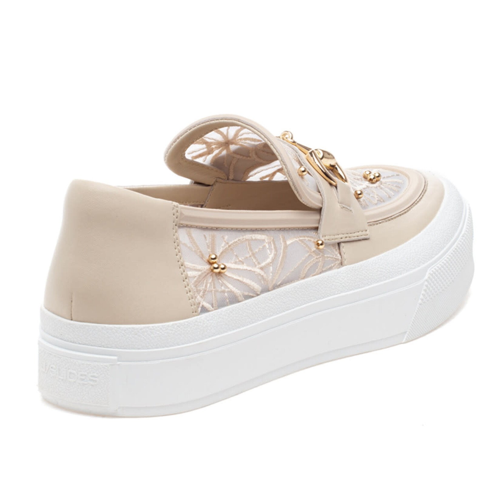 JSlides NYC Georgy Beige Lace and Leather by JSlides NYC   $99.99 Blowout