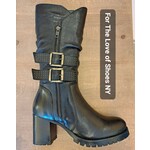 Eric Michael Tanya Black Leather Boot by Eric Michael
