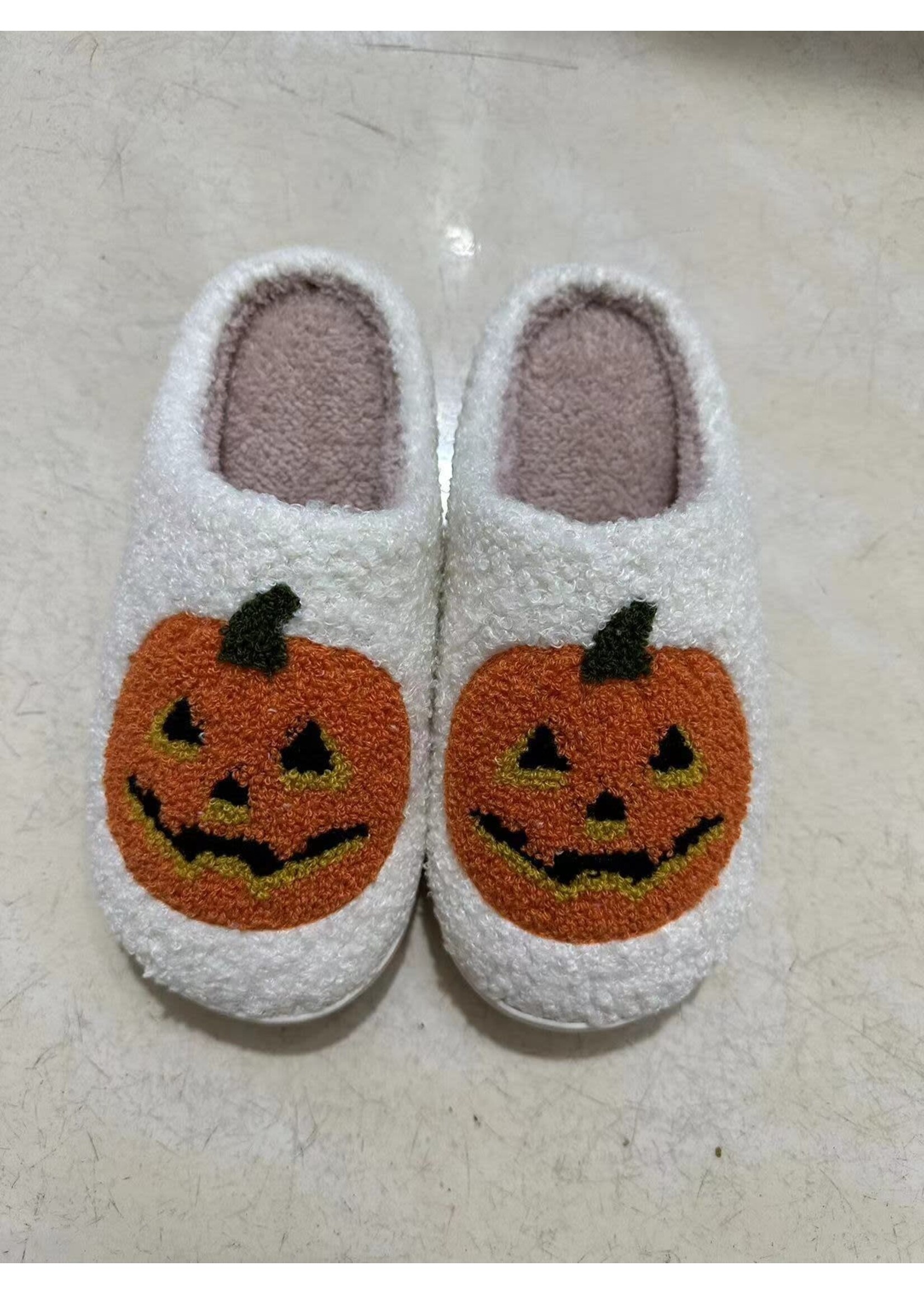 Happy Pumpkin Halloween Slippers