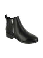 Mia Shoes Benicio Black Tumbled Vegan Leather by MIA Footwear 25% Off